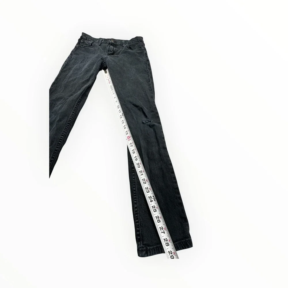 Levis 511 Slim Fit Jeans Mens 30x30 Faded Black Denim Pants‎ 04511-4406